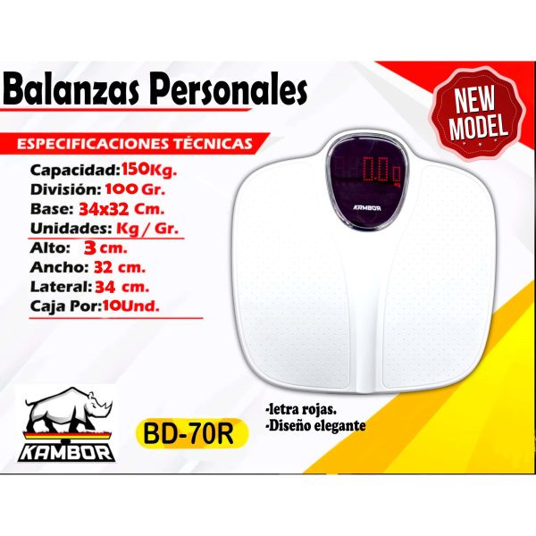 Balanza Personal 150 Kg Kambor 2 Balanza Personal 150 Kg Kambor - Image 2