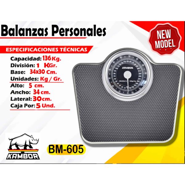 Balanza Personal Mecánica BM-605 2 Balanza Personal Mecánica BM-605 - Image 2