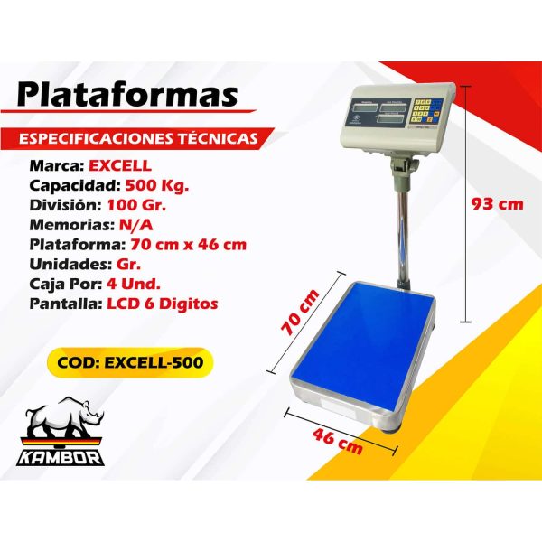 Balanza Plataforma EXCELL-300 2 Balanza Plataforma EXCELL-300 - Image 2