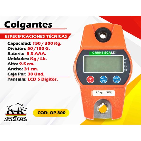Balanza Colgate 300 kg OP-300 2 Balanza Colgate 300 kg OP-300 - Image 2