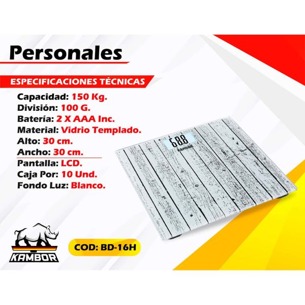 Balanza Personal BD-16H 2 Balanza Personal BD-16H - Image 2