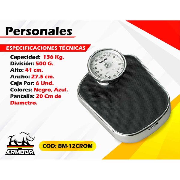 Balanza Personal BM-12CROM - Image 2