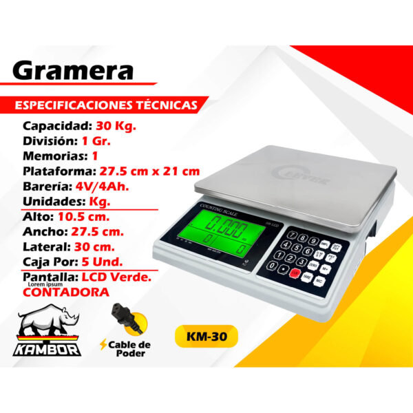 Balanza comercial KM-30