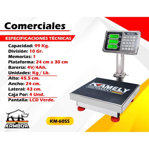 Balanza Comercial km-60ss